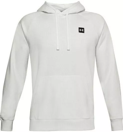 Under Armour Rival Φούτερ Fleece με Κουκούλα Λευκό