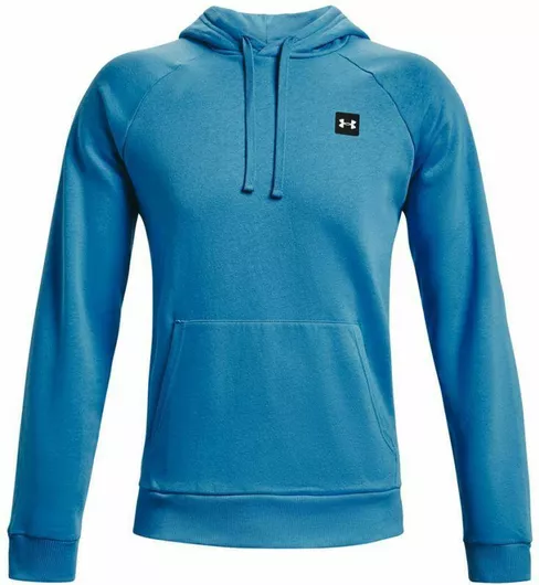 Under Armour Rival Φούτερ Fleece με Κουκούλα Γαλάζιο