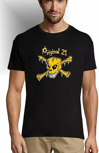 Αεκ Original 21 Scull T-shirt Μαύρο