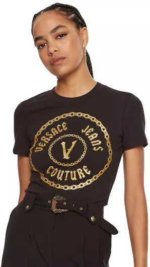 Versace Γυναικείο T-shirt Μαύρο