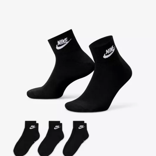 Nike Everyday Essential Αθλητικές Κάλτσες Μαύρο 3 Ζεύγη