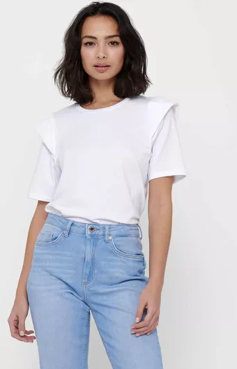 Only Γυναικείο T-shirt Λευκό