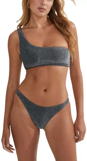 Chicret Set Bikini Brazil Ασημί