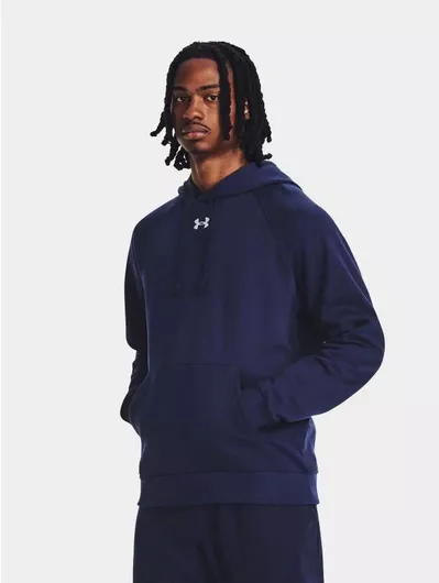 Under Armour Rival Φούτερ με Κουκούλα Navy Μπλε
