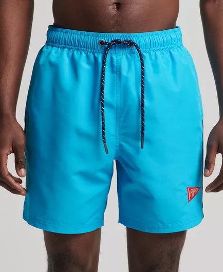 Superdry Campus Varsity Ανδρικό Μαγιό Σορτς Τιρκουάζ