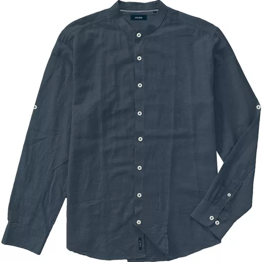Double Μακρυμάνικo Πουκάμισο Blue Navy