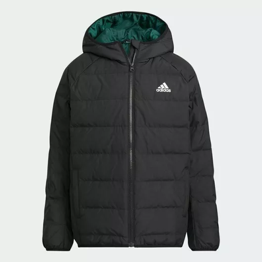 adidas Παιδικό Καπιτονέ Μπουφάν Κοντό με Κουκούλα Μαύρο Frosty
