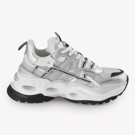 Buffalo Triplet Hollow Chunky White / Black / Silver