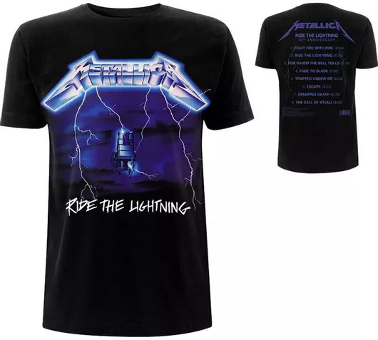 Rock Off T-shirt Metallica Μαύρο Βαμβακερό