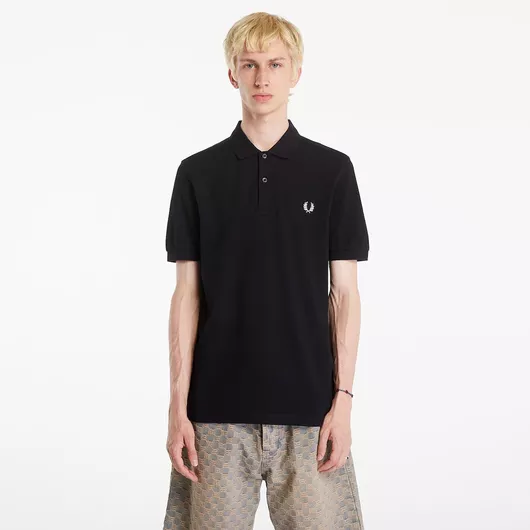Ανδρικό Polo Fred Perry Μακρυμάνικο Βαμβακερό Μαύρο
