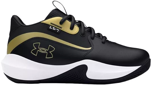 Under Armour Lockdown 7 Αθλητικά Παιδικά Παπούτσια Μπάσκετ με Κορδόνια Μαύρο