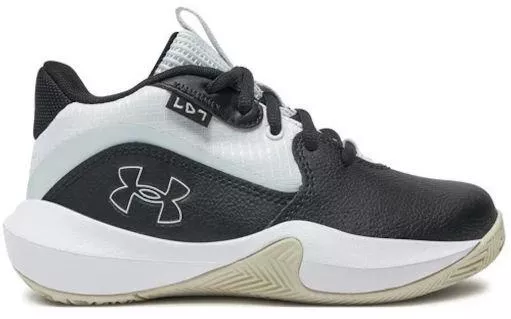 Under Armour Lockdown 7 Αθλητικά Παιδικά Παπούτσια Μπάσκετ με Κορδόνια Λευκό