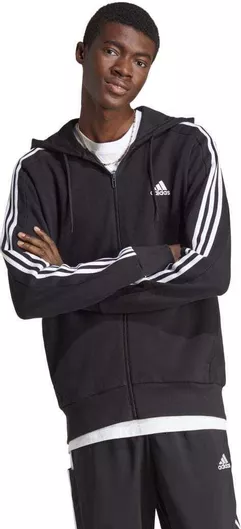 adidas Essentials French Terry Φούτερ με Κουκούλα Μαύρο