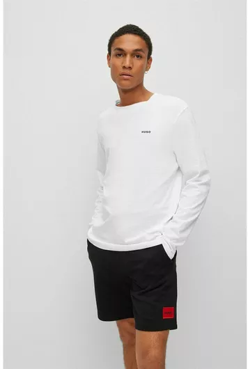 Ανδρική Μπλούζα Hugo Boss 50466 Casual Μακρυμάνικη Λευκό