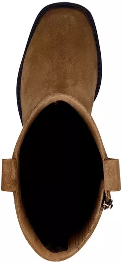 Tamaris Δερμάτινες Γυναικείες Μπότες Καφέ