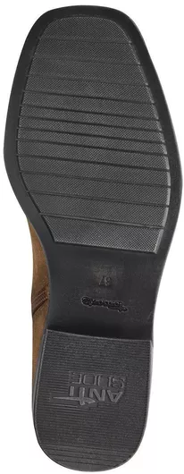 Tamaris Δερμάτινες Γυναικείες Μπότες Καφέ