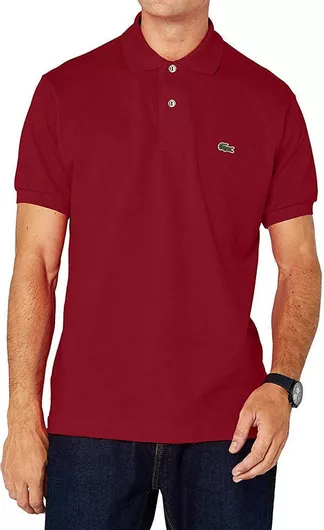 Lacoste Polo Μπλούζα Κοντομάνικη Μπορντό