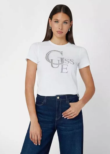 Guess Γυναικείο T-shirt Λευκό