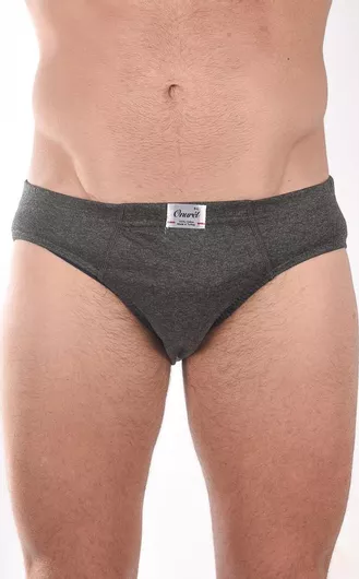 Onurel Ανδρικό Σλιπ Ανθρακί Μονόχρωμο