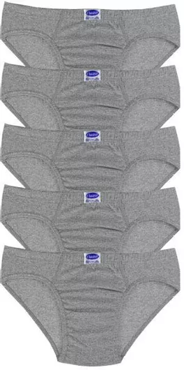 Onurel Ανδρικά Σλιπ Γκρι Μονόχρωμα 5Pack