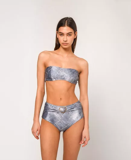 SunsetGo! Britney Set Bikini Ψηλόμεσο Μπλε