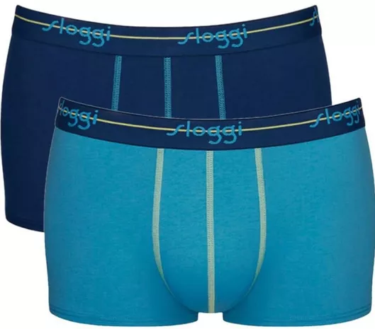 Sloggi Ανδρικά Μποξεράκια Dark Blue/Turquoise 2Pack