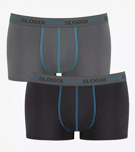 Sloggi Start Hipster Ανδρικά Μποξεράκια Μπεζ-Καφέ 2Pack