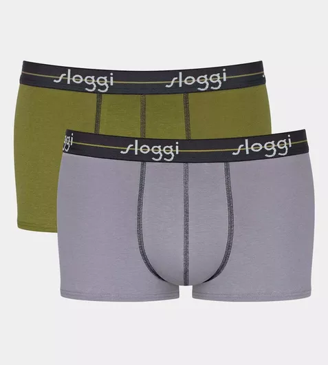 Sloggi Start Hipster Ανδρικά Μποξεράκια Grey/Olive 2Pack