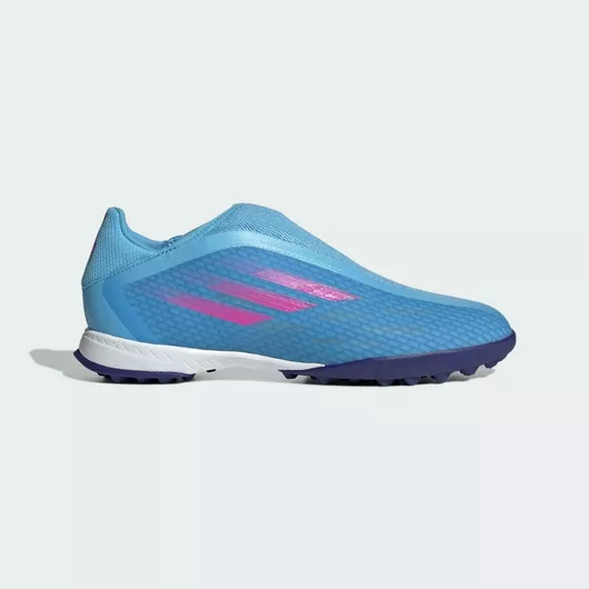 adidas X Speedflow.3 Laceless Turf Χαμηλά Ποδοσφαιρικά Παπούτσια με Σχάρα Μπλε