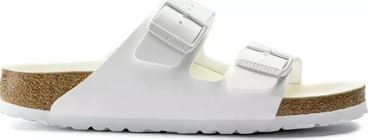 Birkenstock Arizona Birko-Flor Γυναικεία Σανδάλια Ανατομικά Λευκό