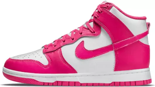 Nike Dunk High Γυναικεία Μποτάκια White / Pink Prime