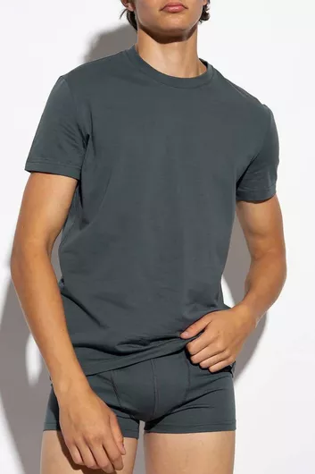 Ανδρική Μπλούζα Dsquared2 Βαμβακερή Κοντομάνικη Γκρι