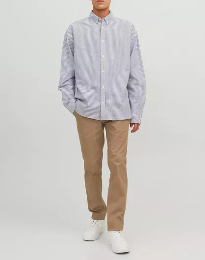 Jack & Jones Ανδρικό Παντελόνι Chino Ελαστικό σε Slim Εφαρμογή Otter Biege