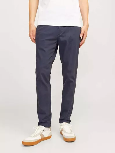 Jack & Jones Ανδρικό Παντελόνι Chino σε Slim Εφαρμογή Μπλε