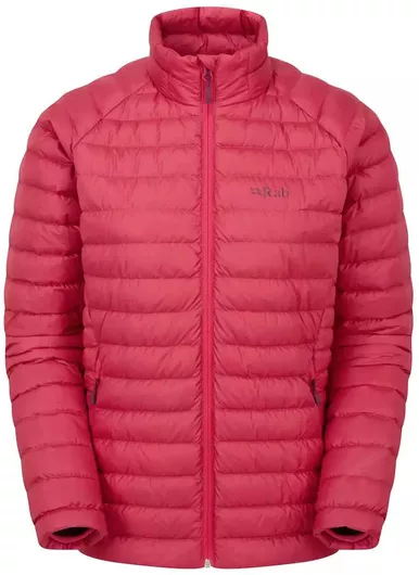 Rab Microlight Alpine Κοντό Γυναικείο Μπουφάν για Χειμώνα Watermelon