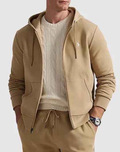 Ralph Lauren Φούτερ με Κουκούλα Sandy Brown