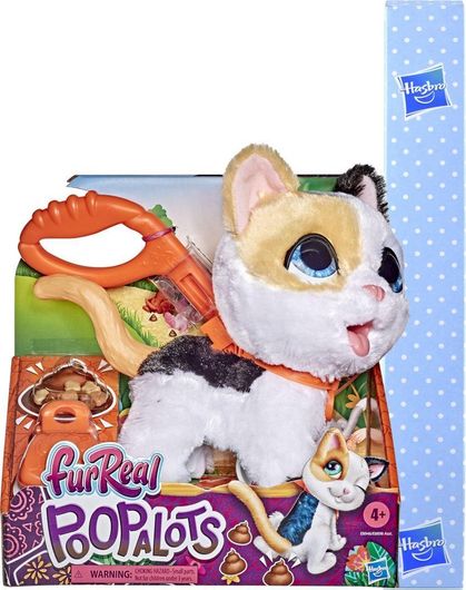 Παιχνιδολαμπάδα Hasbro Furreal Poopalots Big Wags Γατούλα Λευκό / Μπεζ E8946 για 4+ Ετών