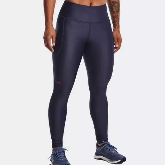 Under Armour Training Γυναικείο Μακρύ Κολάν Γυαλιστερό & Ψηλόμεσο Μοβ