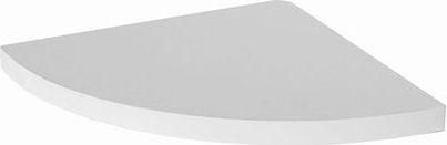 Ράφι Τοίχου Γωνιακό 685118 Ξύλινο Λευκό 25x25x1.8cm με Μεταλλικά Κρυφά Στηρίγματα Μελαμίνης