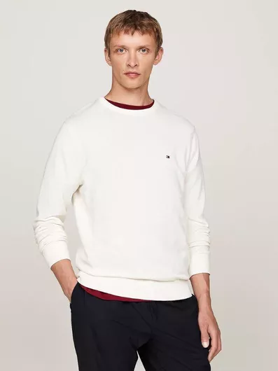 Πουλόβερ μακρυμάνικο ivory MW0MW14748-YBI