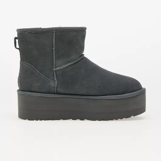 Ugg Australia Classic Mini Platform Δερμάτινα Γυναικεία Μποτάκια