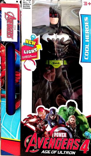 Παιχνιδολαμπάδα Avengers Ηρωες με Φως με Τυχαία Επιλογή Σχεδίου για 3+ Ετών