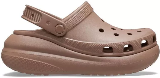 Crocs Classic Crush Γυναικεία Ανατομικά Σαμπό Καφέ