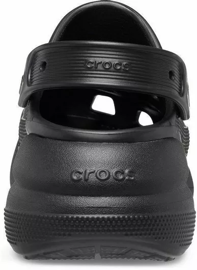 Crocs Classic Crush Ανατομικά Σαμπό Μαύρο