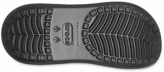 Crocs Classic Crush Ανατομικά Σαμπό Μαύρο