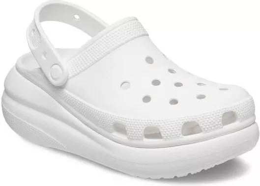 Crocs Classic Crush Ανατομικά Σαμπό Λευκό
