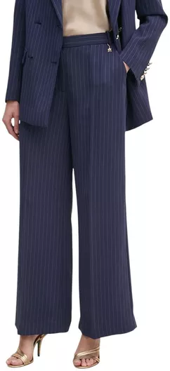 Guess Γυναικεία Υφασμάτινη Παντελόνα Navy Μπλε