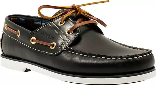 America 12142 Δερμάτινα Ανδρικά Boat Shoes Μπλε