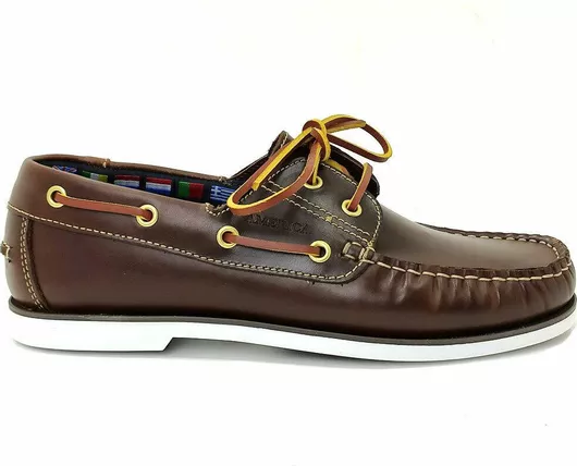 America Δερμάτινα Ανδρικά Boat Shoes Καφέ