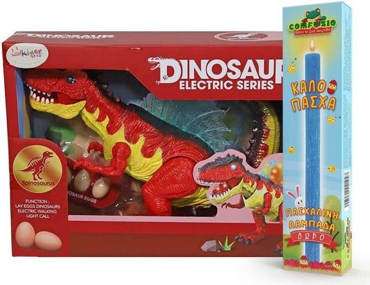 Παιχνιδολαμπάδα Kider Toys Dinosaur Electric Series Δεινόσαυρος Σπινόσαυρος με Κίνηση, Φως & Ήχους